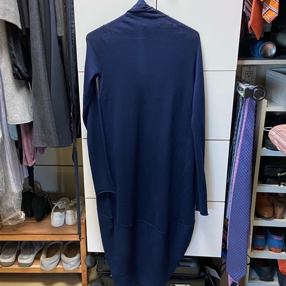 Alice and Olivia Draped Wool Blend Circle Cardigan - Picture 4 of 6